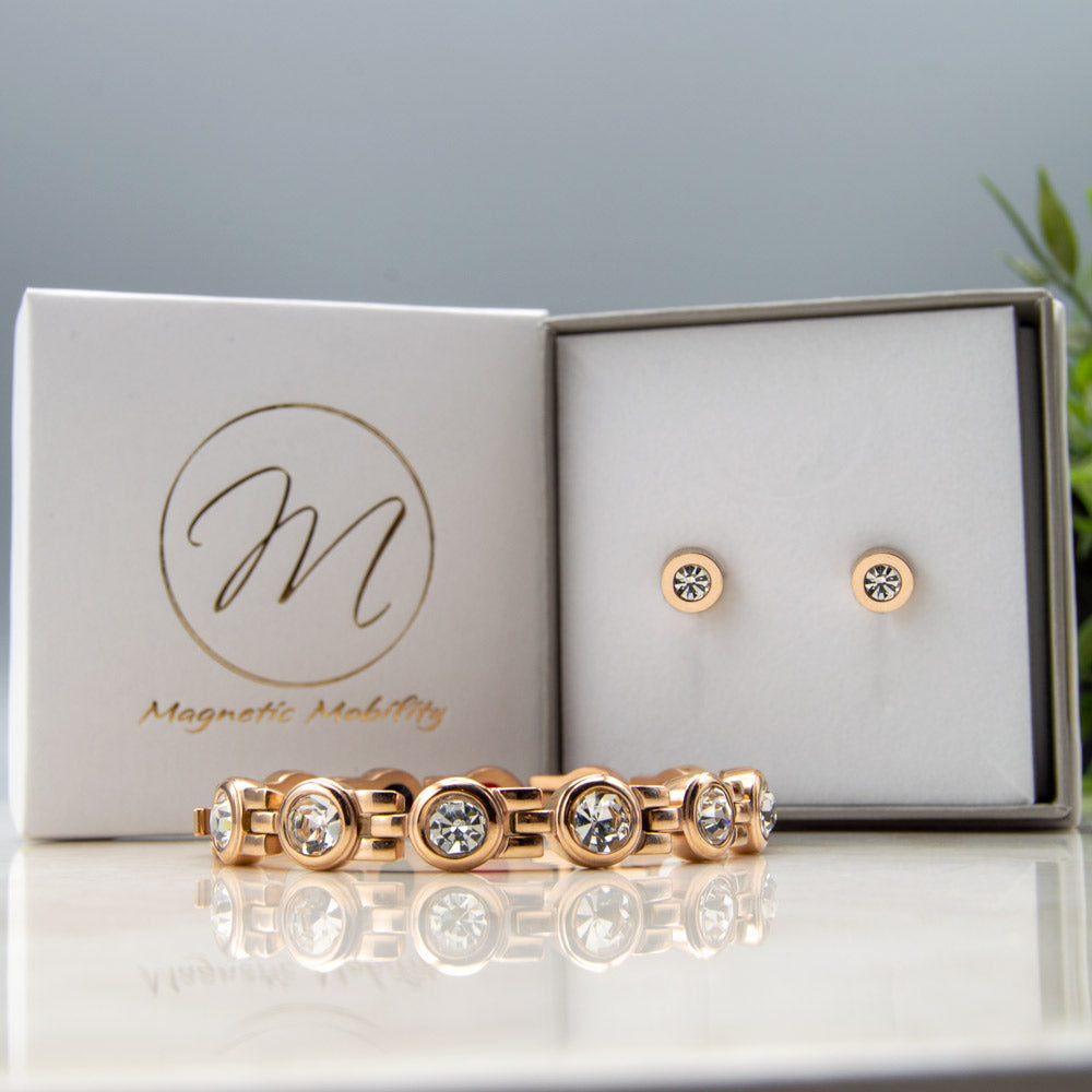 Angelica's Dawn Gift Set Stud Earrings and 4in1 Health Element Bracelet