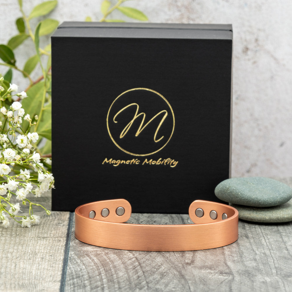 Thick copper bracelet - plain design