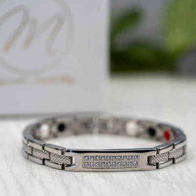 Honesty Star - Women's 4in1 Magnetic Bracelet with swarovski crystals - Front view2