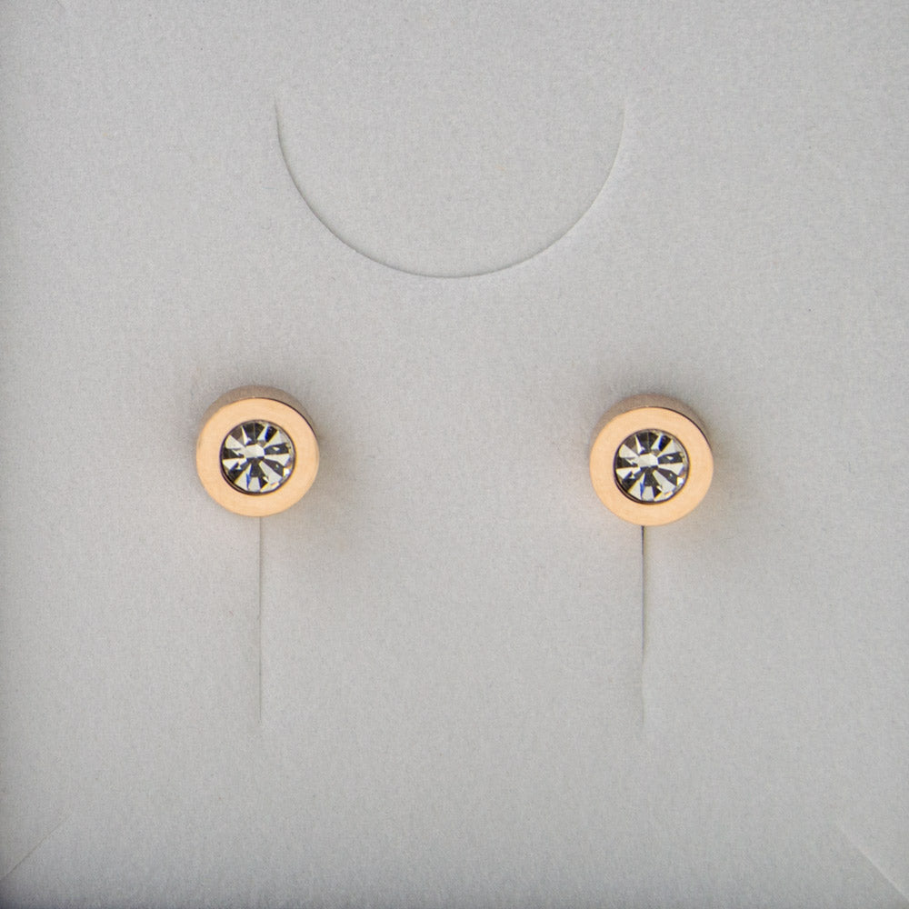 Magnetic Stud Earrings Rose Gold